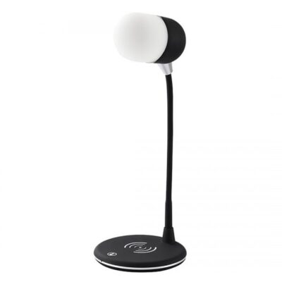 L4 Qi Wireless Charger Stand LED Desk Lamp Light Smart Press 3 in 1 Bluetooth Speaker in Shopstop al