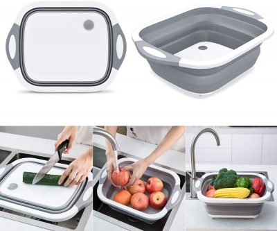 collapsible chop and strain cutting board buy online in Shopstop al