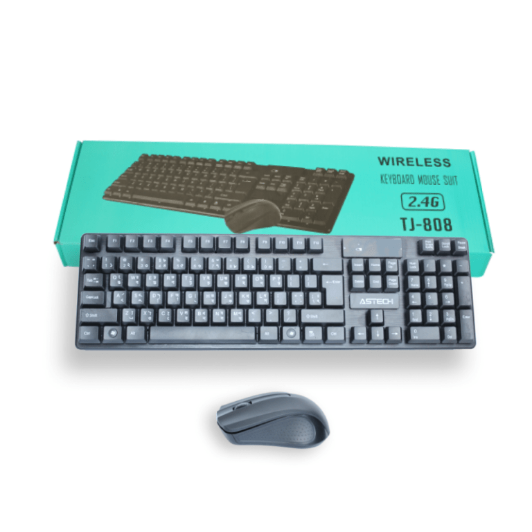 Wireless Keyboard TJ 808 Tastiere dhe mouse SHOPSTOP.al
